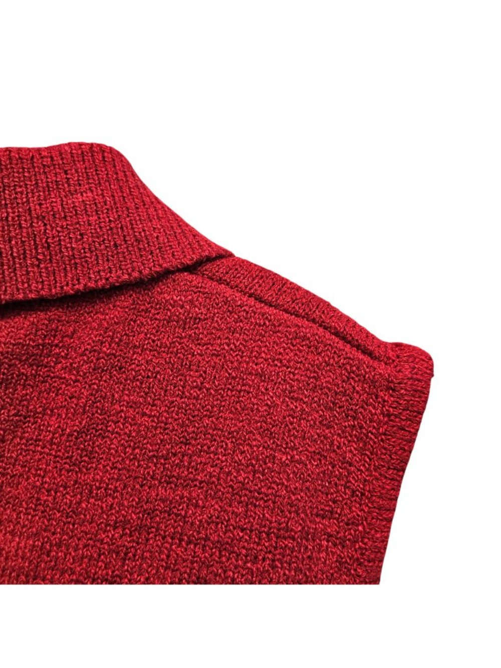 Allison Daley Vintage 90s Red Cat Knit Sweater Vest Zip M/L - Picture 7 of 14
